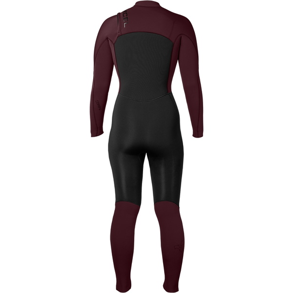 2025 Xcel Womens Comp 5/4mm Chest Zip Wetsuit WN54ZXC4W - Black / Wine